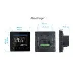 Afmetingen Helios-630 wifi thermostaat