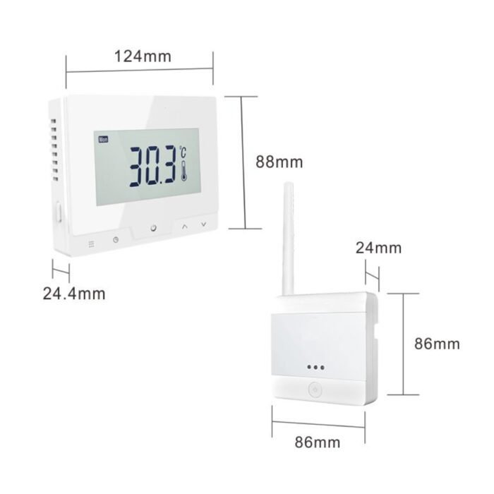 Thermostaat EasyComfort-560-564-wifi-draadloos-afmetingen