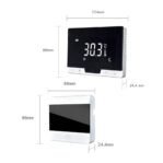 Afmetingen EasyComfort-570-574 wifi thermostaat zwart draadloos