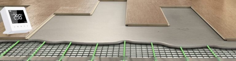 elektrische vloerverwarming met vloer en laminaat