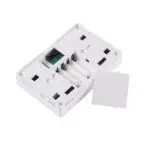 Wifi thermostaat Easycomfort 728 draadloos achterzijde met batterij compartiment, wit.