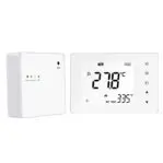 Wifi thermostaat Easycomfort 728 draadloos voor elektrische vloerverwarming wit rechter kant.
